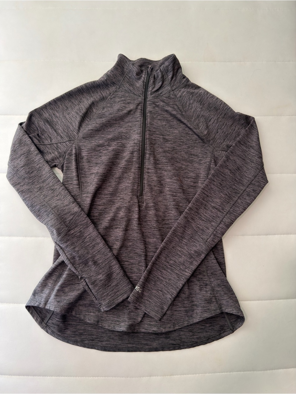DSG Women’s Long-Sleeve Half-Zip Active Top in Heather Gray L
